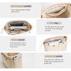YONBEN Bag Divider Cotton Canvas Tote Organizer Insert large Handbag Extra Large Purse L