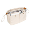 YONBEN Cotton Canvas Lady Women Travel Handbag Organizer Insert for Tote Handbag