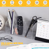 Cerpourt Clear Makeup Brush OrganizerAcrylic Cosmetic Brushes Storage Holder with 3 SlotsPencil Pen Holder for DeskDesk