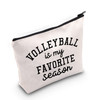 TOBGBE Volleyball Lover Gift Makeup Bag for Seasonal Fans