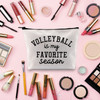 TOBGBE Volleyball Lover Gift Makeup Bag for Seasonal Fans