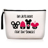 Hanamiya Na Snacks Bag for Travel Funny Waterproof Makeup Bag Washable Reusable for Travel Beach Cute Toiletry Bags for