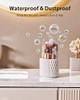 DooGooCoo Upgrade Rotating Makeup Brush Holder Dustproof Waterproof 360 Rotating Cosmetics Make up Brush Organizer Stora