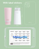 Valourgo Travel Bottles for Toiletries Tsa Approved Travel Size Containers BPA Free Leak Proof Travel Tubes Refillable L