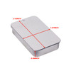 Mini Skater 4Pcs 315x197x059Mini Metal Slide Top Tin Container Sliding Cover PushPull Tin BoxPortable Slide Cover Storag