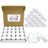Beauticom 10g10ml 035 Fl Oz Round Clear Jars with Round Top Lids for Creams Lotions Make Up Powders Glitters and more Co