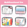 TSA Approved Toiletry Bag 3 Pack Clear Travel Bags for Toiletries Quart Size Makeup Cosmetic Bag Organizer for Women Men