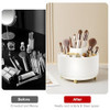 Diesisa Makeup Brush Holder Organizer360 Rotating Makeup Brush Organizer5 Slot Make up Brushes Cup for Cosmetics Nail Po