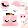 Tenare 100 Pcs Eyelash Makeup Bags Lash Bags for Clients eyelash aftercare Waterproof Plastic Toiletry Cosmetic Pouch wi