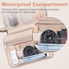 Wedama Toiletry Bag for Women Large Cosmetic Travel Bag Hanging Toiletry Bag for Bathroom Thickened PVC Waterproof Makeu
