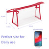 BuyAgain Clear Makeup Bag Multipurpose Transparent Waterproof Toiletry Bag with Zipper Travel Pouch Red