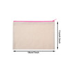 Gejoy 12 Pieces Multipurpose Canvas Cosmetic Bag Makeup Pouches with Zipper Canvas Bag Blank Makeup Bag Pouch Travel Toi
