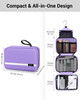 Maliton Toiletry Bag for Men Women Travel Toiletry Bag Hanging Toiletry Bag Hygiene Organizer with 4 Compartments Waterp
