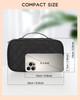Relavel Makeup Bag Small Makeup Bag for Women Travel Cosmetic Bag 2 Layers Waterproof Makeup Organizer Storage with Make
