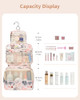 Narwey Small Hanging Travel Toiletry Bag for Women Travel Bag for Toiletries Makeup Bag Organizer Cosmetic Bags Make Up