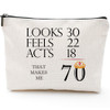 70th Birthday Gifts for WomenThat Make Me 701955 Birthday Gifts for Women 70 Years Old Birthday Gifts Makeup Bag for Mom