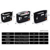 iN MultiPocket Travel Handbag Organizer Insert Large for Tote Bag Purse Liner Insert Organizer with Handles Large Black