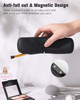 FERYES Large Travel Makeup Brush Holder Magnetic Antifall Out Silicon Portable Cosmetic Face Brushes Holder Soft and Sle