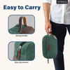 Emissary Mens Leather and Canvas Travel Toiletry Bag Dopp Kit Travel Bathroom Bag Shaving Kit Small Bags for Travel Acce