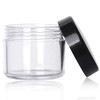 Refillable Cosmetic Sample Jars 100 Pack 20g 07oz Black Small Travel Containers with Lids 10 Mini Makeup Spatulas BPA Fr