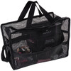 SHANY Collapsible Makeup Tools Travel Mesh Bag Large SeeThru Travel Tote with Shoulder Straps WaterResistant with Zipper