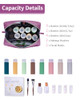 Narwey Large Makeup Bag Travel Cosmetic Bag Organizer Toiletry Bag Make Up Bags Zipper Pouch for Women Large Purple