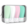 INSFIT Travel Bottles for Toiletries TSA Approved 2oz Leak Proof Silicone Squeezable Containers BPA Free Refillable Vaca