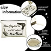 4 Pieces Hairdresser Cosmetology Graduation Gift Hairdresser Cosmetic Bag Hair Stylist Makeup Bag Funny Hair Dresser Tra