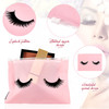 Marspark 60 Pieces Eyelash Aftercare Bags Cosmetic Makeup Small Zipper Cases Travel Bags Lash Aftercare Accessories for