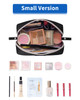 Narwey Small Makeup Bag for Purse Mini Cosmetic Bag Travel Makeup Pouch Zipper Pouch Cute Make up Bags with Compartments