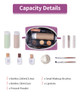 Narwey Small Makeup Bag for Purse Mini Cosmetic Bag Travel Makeup Pouch Zipper Pouch Cute Make up Bags with Compartments