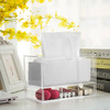 MyGift Modern Clear Acrylic Facial Tissue Dispenser Holder with PullOut Drawer for Makeup Cosmetics and Accessories Vani