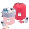 INVODA Drawstring Cosmetic Bag 2PCS Travel Makeup Bag for Women Toiletry Bag Portable Drawstring Make up Organizer Bag f