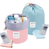 INVODA Drawstring Cosmetic Bag 2PCS Travel Makeup Bag for Women Toiletry Bag Portable Drawstring Make up Organizer Bag f