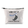 G2TUP Husky Lover Gift Aroooooooo Do You Not Understand Makeup Bag Husky Mom Cosmetic Bag Zipper Travel Bag White