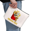 G2TUP French Bdog Dog Lover Gift French Bdog Cosmetic Bag Frenchie Fries Makeup Bag French Bdog Dog Mom Gift Travel Bag