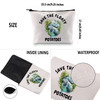 G2TUP Manatee Lover Gift Save The Floaty Potatoes Manatee Makeup Bag Manatee Mom Cosmetic Bag Ocean Animal Lover Gift Se