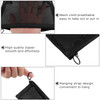 Boao 3 Piece Mesh Cosmetic Bag Mesh Makeup Bag with Zipper Pouch Travel Toiletry for Makeup Organizer Home Office Travel
