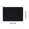 Gejoy 10 Pieces Cosmetic Canvas Pouch Bag Multipurpose Makeup Bag with Zipper Cotton Canvas Travel Toiletry Pouch DIY Cr