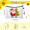 Frienda 8 Pieces Sublimation Blank Cosmetic Bags Set Including DIY Heat Transfer Makeup Bags with Zipper Keychains Tasse