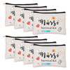 Kolewo4ever 8 pieces Nursing Makeup Bags Nurse Appreciation Gifts CNA Week Gifts Nurse Survival Kit Cosmetic Funny Trave