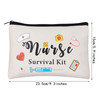 Kolewo4ever 8 pieces Nursing Makeup Bags Nurse Appreciation Gifts CNA Week Gifts Nurse Survival Kit Cosmetic Funny Trave