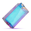Boao 2 Pcs Clear Iridescent Holographic Makeup Bag Glitter Travel Cosmetic Pouches Toiletry Bag with Zipper Toiletry Org