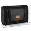 MIRASON Travel Toiletry Bag Hanging Toiletry Bag for Men Leather Travel Shower Bag for Toiletries Dopp Kit Bathroom Bag
