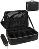 MONSTINA Large Makeup Travel Case BagProfessional Makeup Artist Train Case with Brush organizerLarge Capacity Cosmetic B