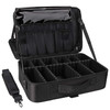 Relavel Travel Makeup Train Case Cosmetic Case Organizer Portable Artist Storage Bag with Adjustable Dividers for Cosmet