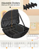 Relavel Makeup Backpack Professional Travel Train Case Makeup Artist Kit Set Bag for Women Extra Large Cosmetic Organize