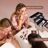 FRENESSA Makeup Train Case Makeup Case Travel Cosmetic Box Organizer Portable Make Up Box with Dividers Lockable for Art