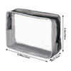 Wobe 5 Packs Clear Cosmetics Bag TSA Approved PVC Zippered Toiletry Carry Pouch Portable Makeup Bag for Vacation Travel