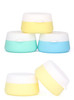 FantasyDay 3 Pack 10ML Silicone Cream Jar with Sealed Lids Earring Ring Case Pill case Travel Cosmetic Containers Kit fo